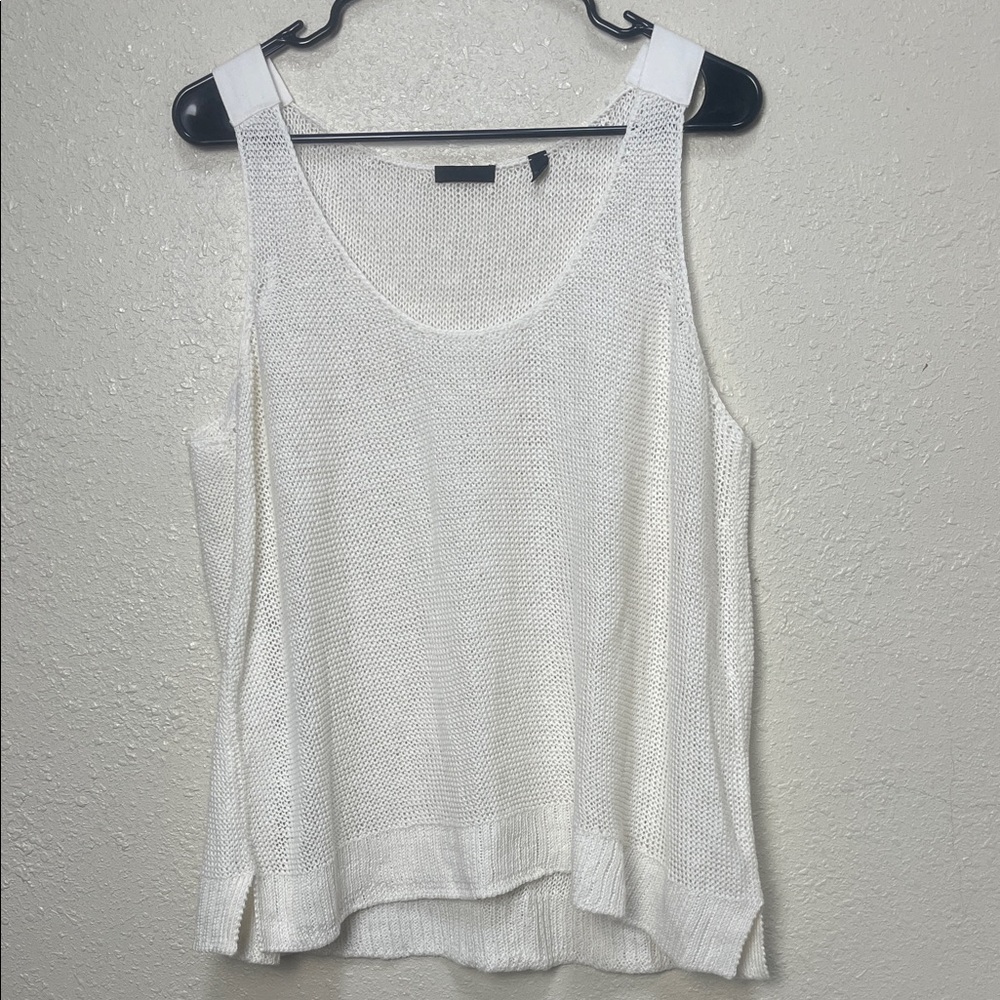 ATM White/Cream Sleeveless Knit Top